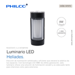 Luminaria LED Helíades de PHILCO