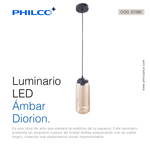 Luminario LED Ámbar Diorion de PHILCO